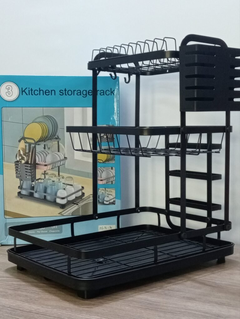 حامل أواني المطبخ  مع خاصية منفذ الماء – Image 4
