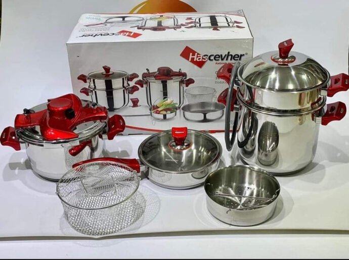 Cocotte Hascevher 10 pcs 5L + 7L inox 18/10 – Image 2