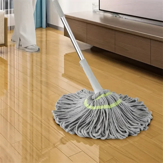 ممسحة ذات مقبض معدني منظف للأرضيات ، تصميم سريع للشطف والتجفيف – Image 6