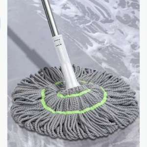 ممسحة ذات مقبض معدني منظف للأرضيات ، تصميم سريع للشطف والتجفيف